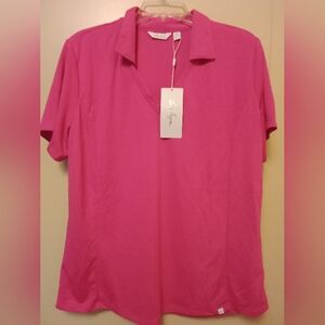 NWT Intense Pink polo shirt size XL
